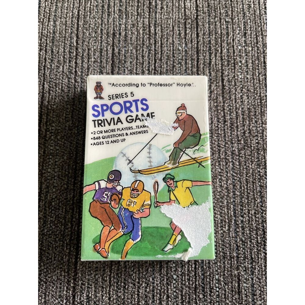 Vintage 1984 SPORTS‎ Trivia Card Game No. 7034 Series 5 Card Game Prof. Hoyle